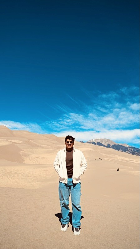 On the sand dunes