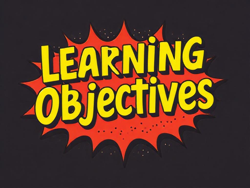 Learning objective pop art cover image