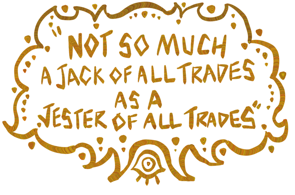 Inside a drawn frame: Not so much a jack of all trades as a jester of all trades