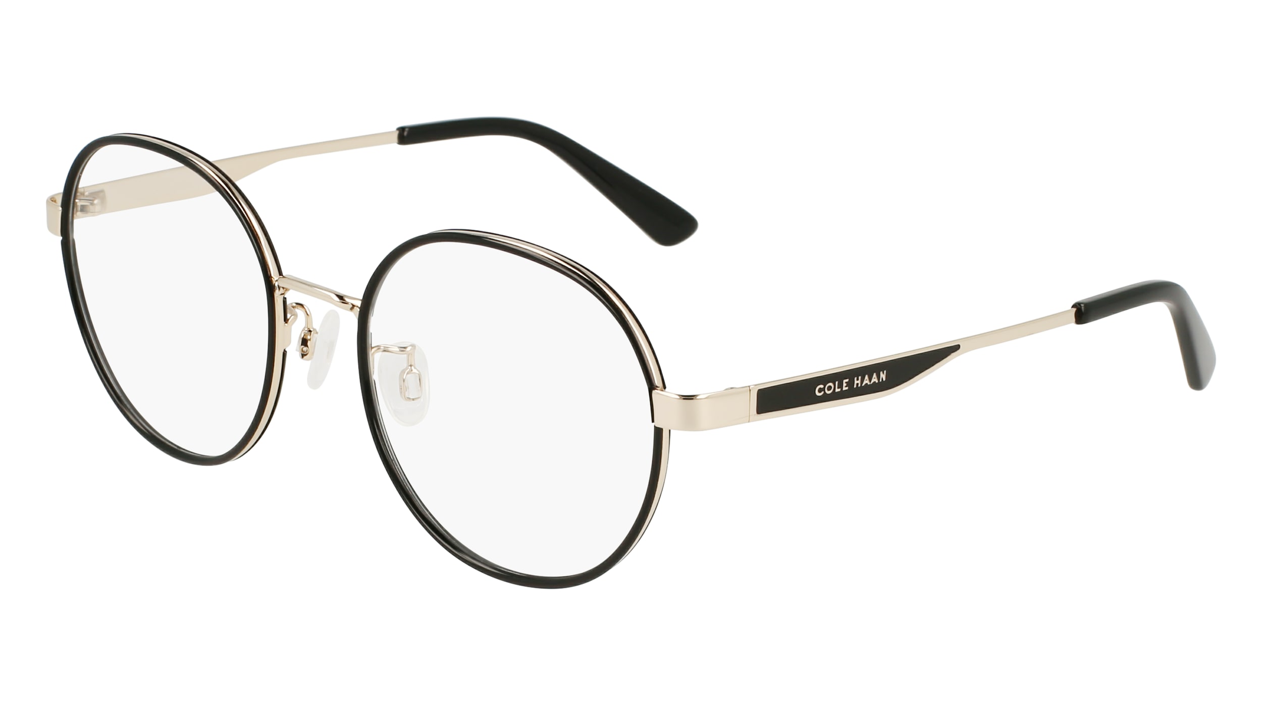 Black and brown eyeglasses