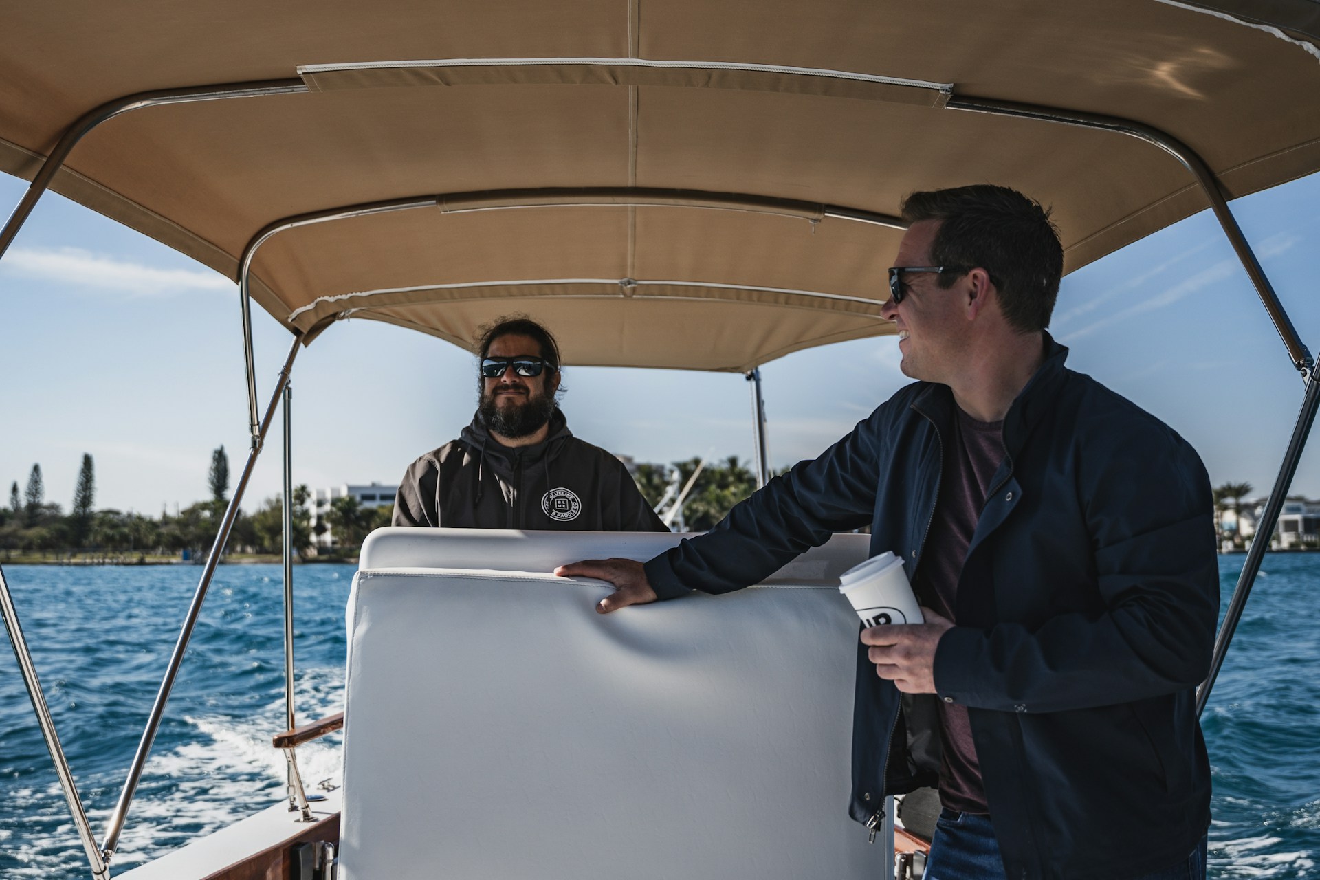 People on the yacht