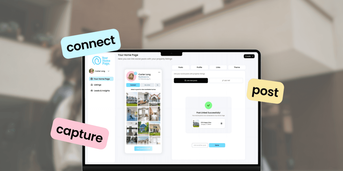 Connect, Post, Capture with Your Home Page