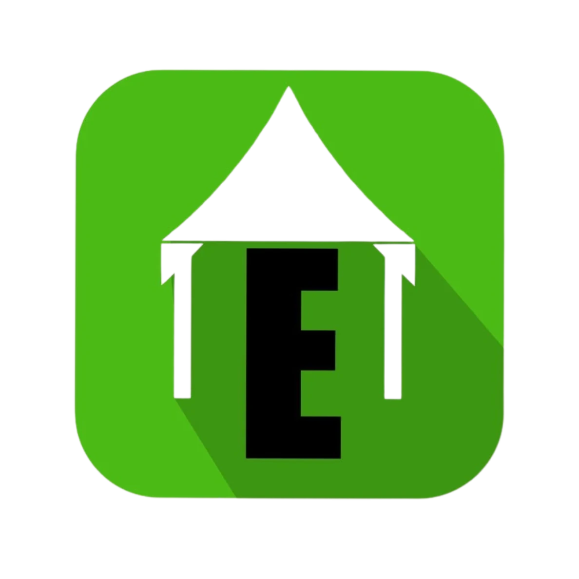 E TENTS green brand mark