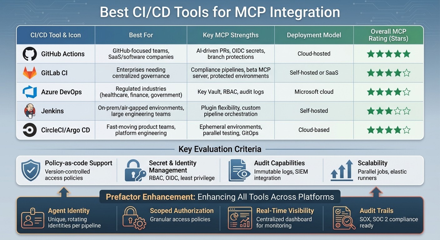 CI/CD Tools for MCP Integration: Feature Comparison Guide