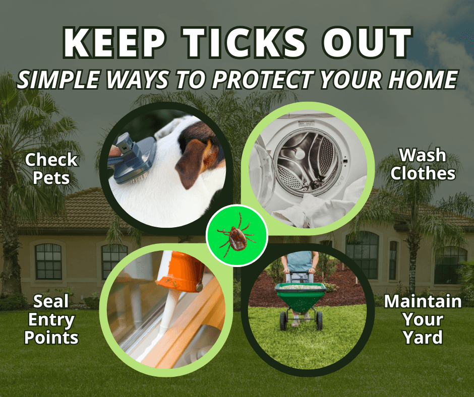 how to prevent ticks from entering your home