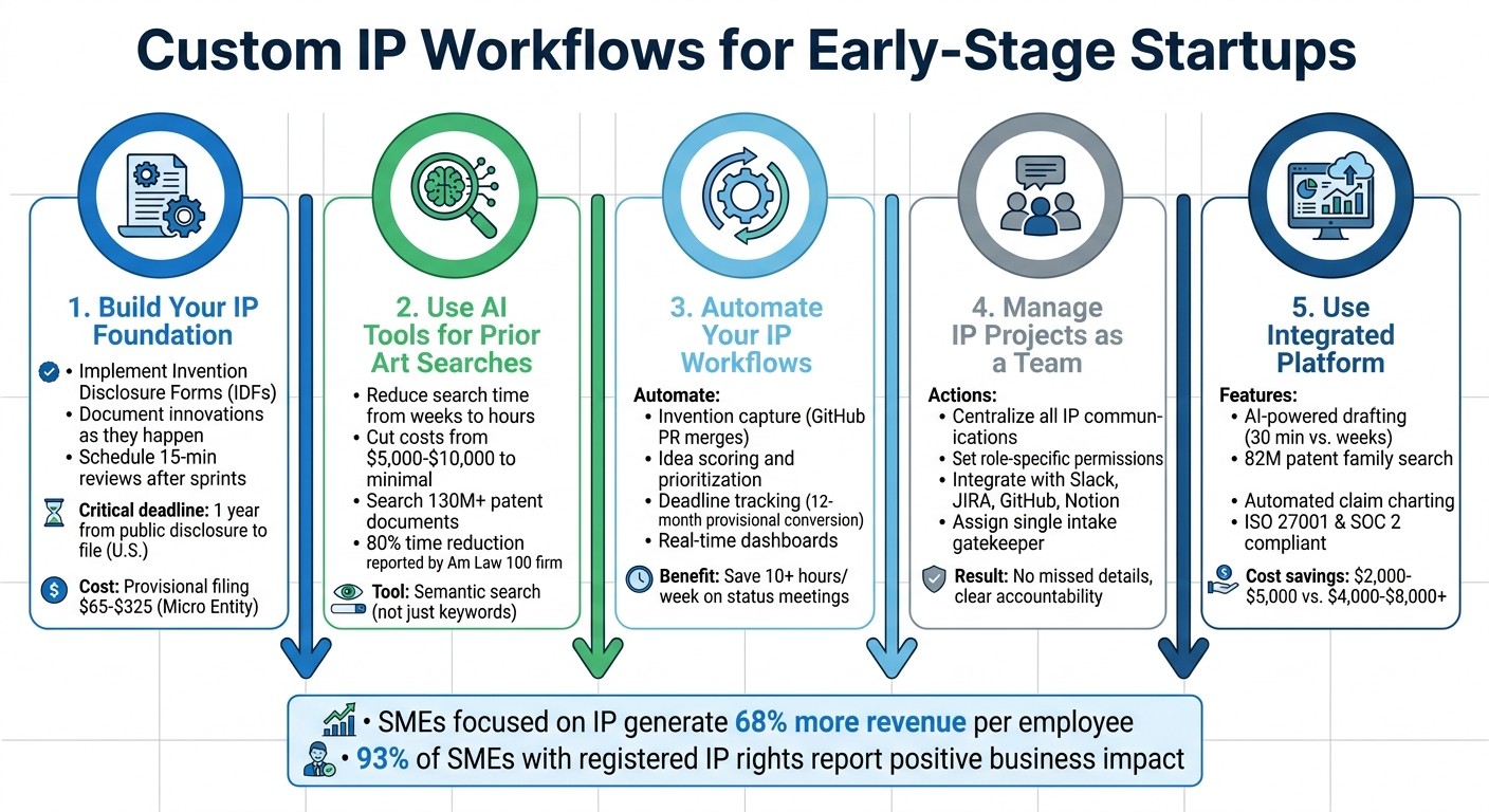 5-Step IP Workflow for Early-Stage Startups
