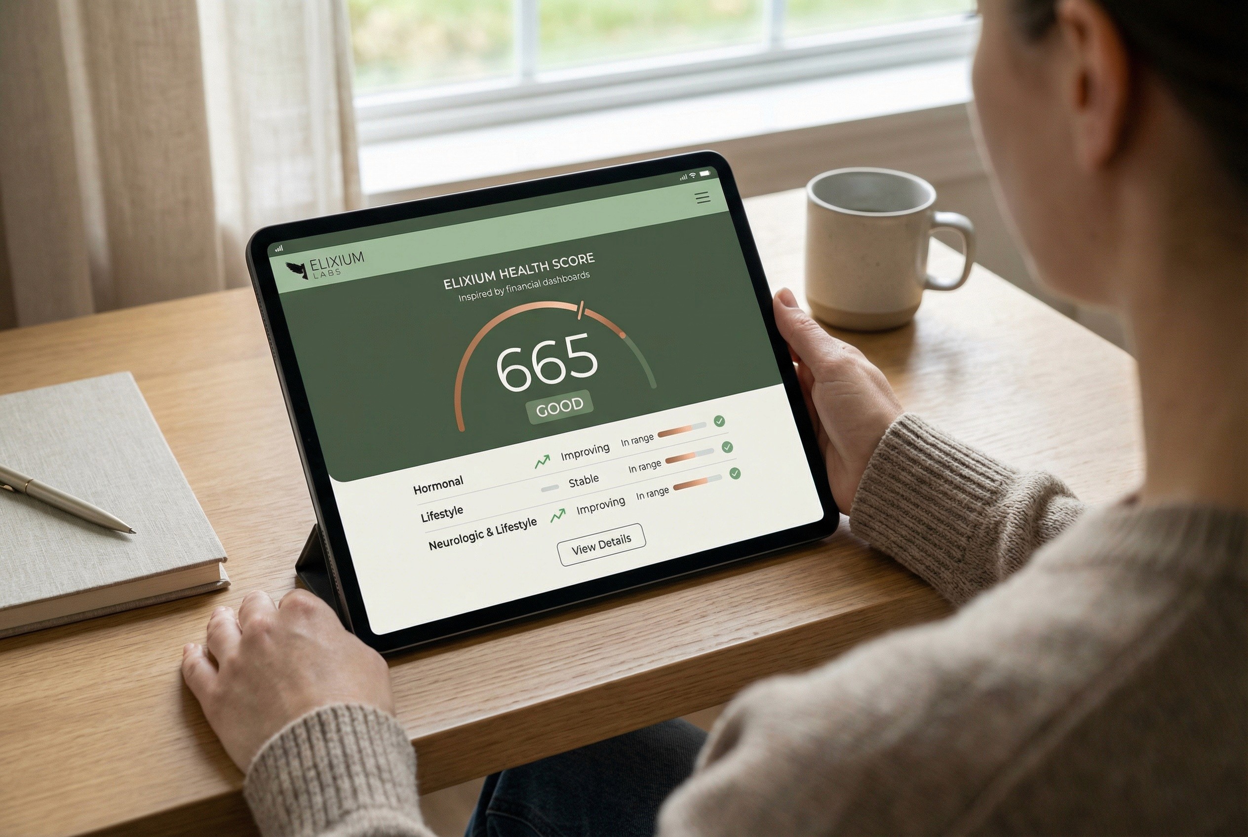 a person holding a tablet