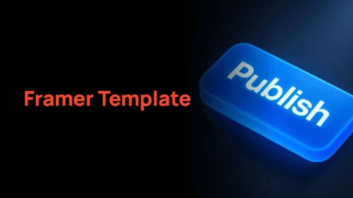 publish your first website with framer template