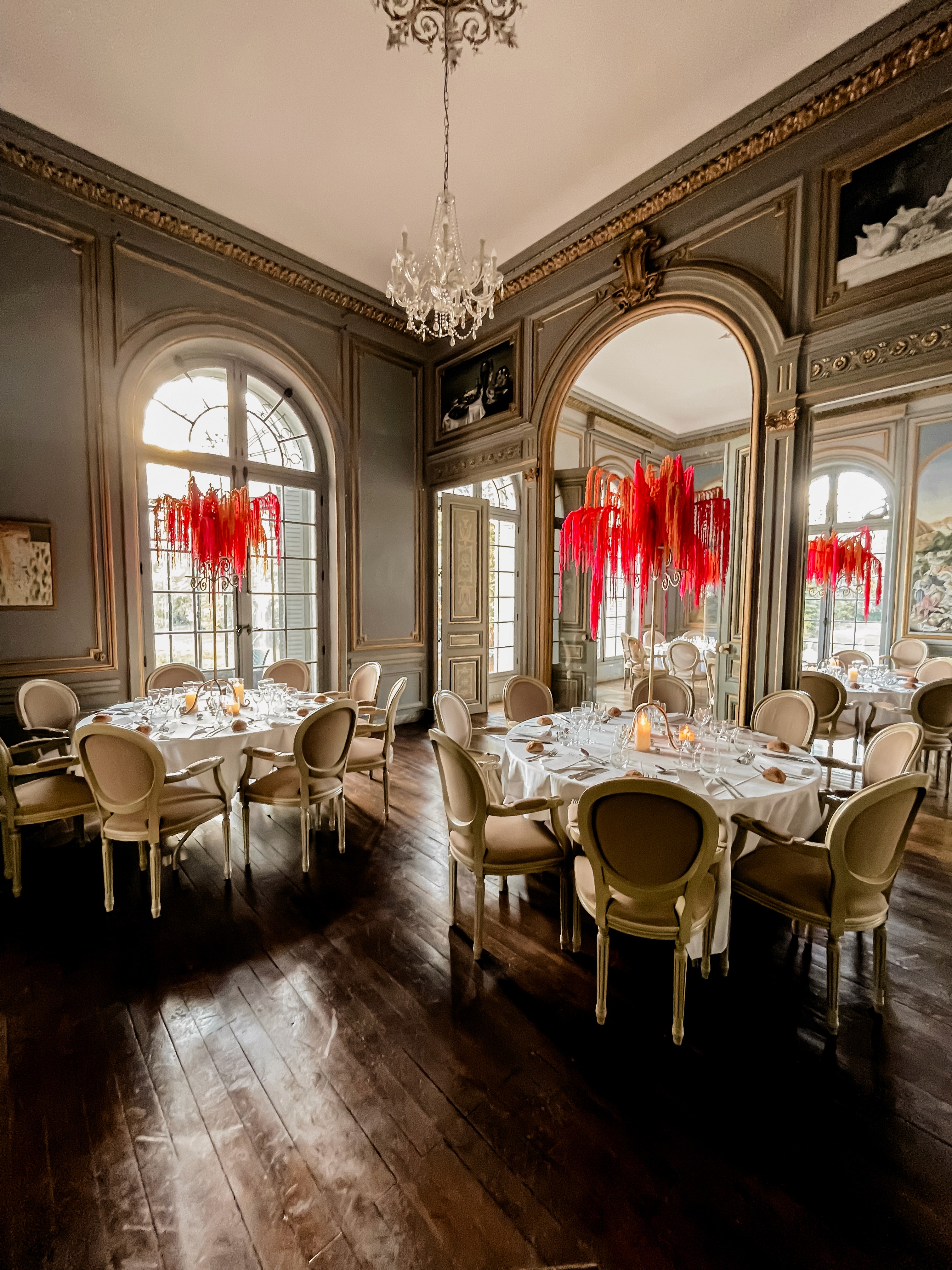 Centre de table chateau amarantes