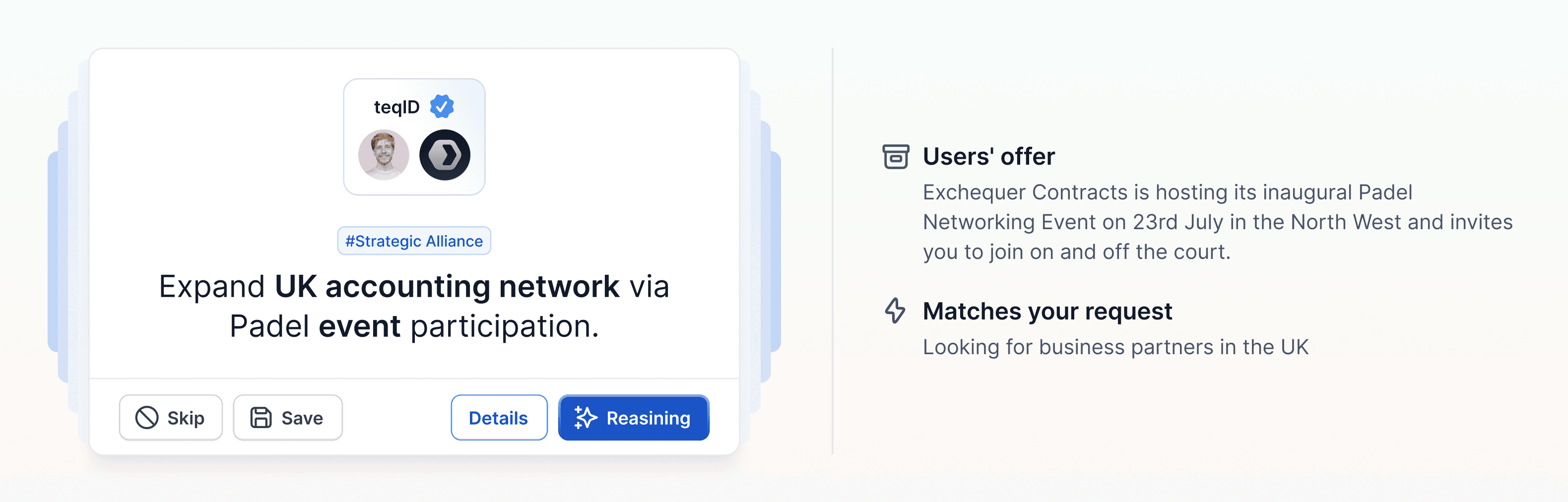 Our engine analyzes lead signals and your business need to surface high-fit opportunities-scored and ready to act on.
