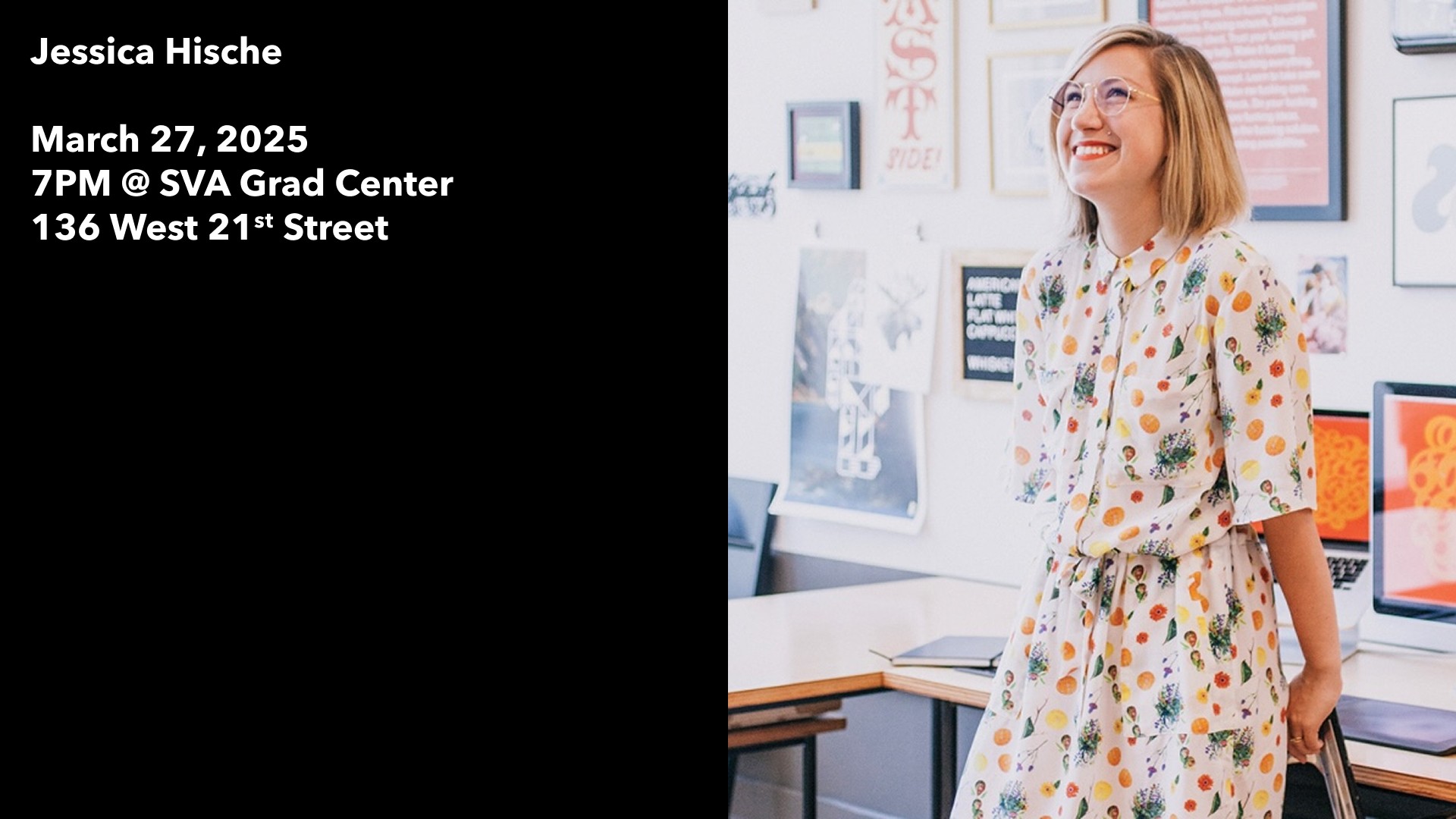 portrait of graphic designer Jessica Hische