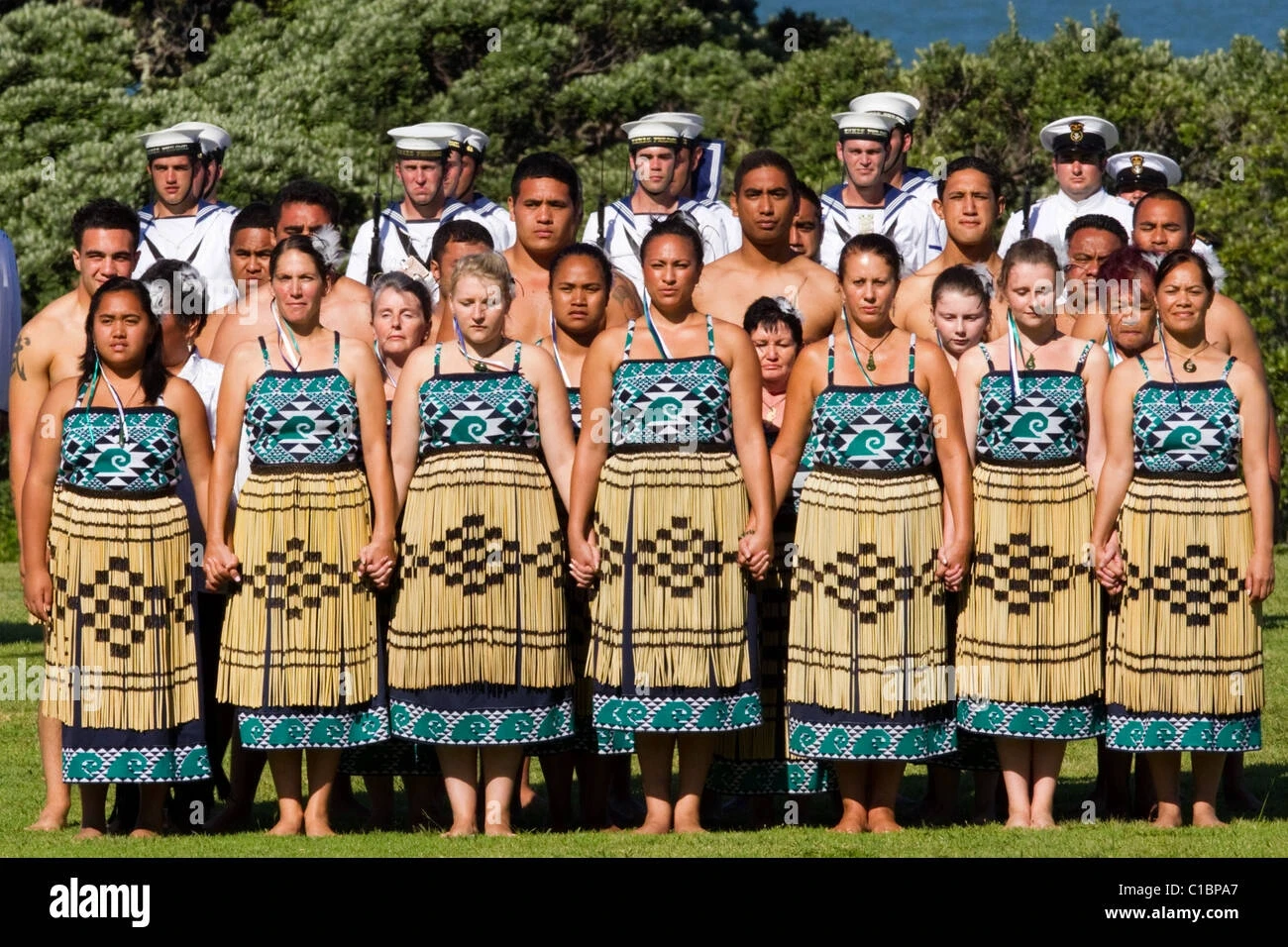 Māori group cultural ceremony