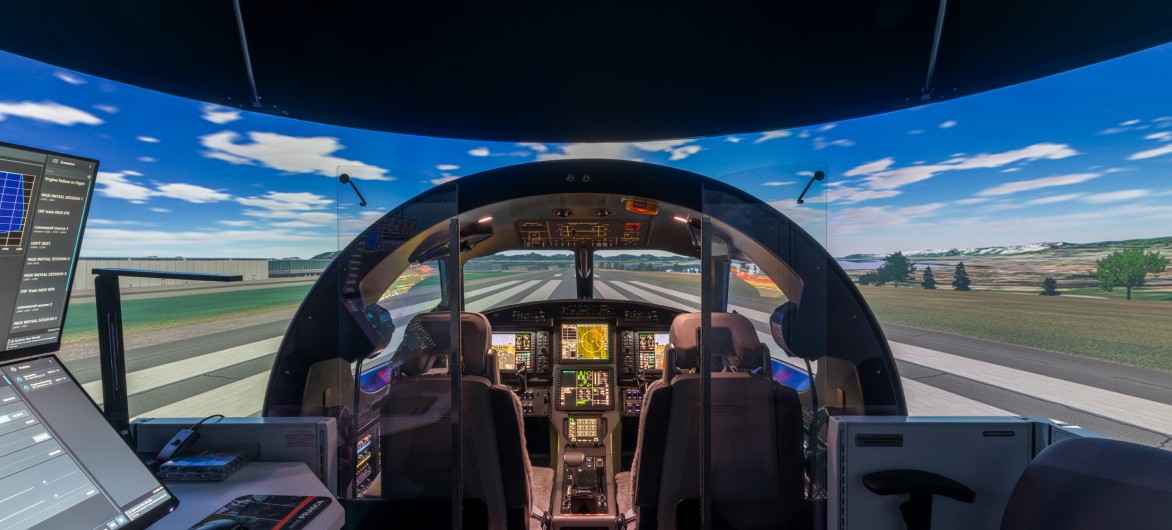 Pilatus PC-12 simulator