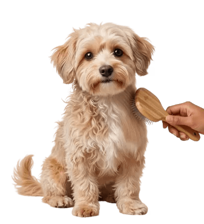 cachorro sendo recompensado com petisco