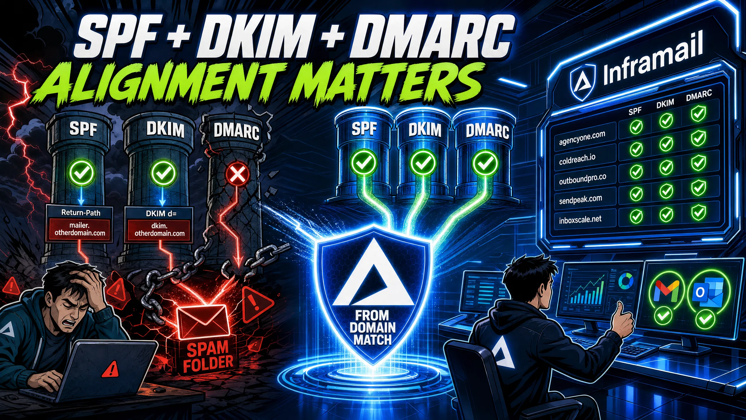 SPF, DKIM, and DMARC Alignment: Why the Three Records Must Work Together