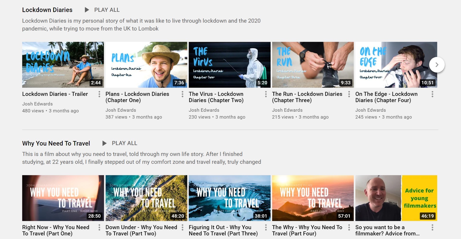 Consistent YouTube thumbnails help boost rankings