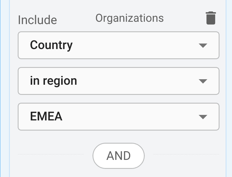 Lead Data Country Filter