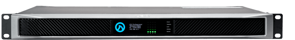 LEA Professional amplifier with screen display