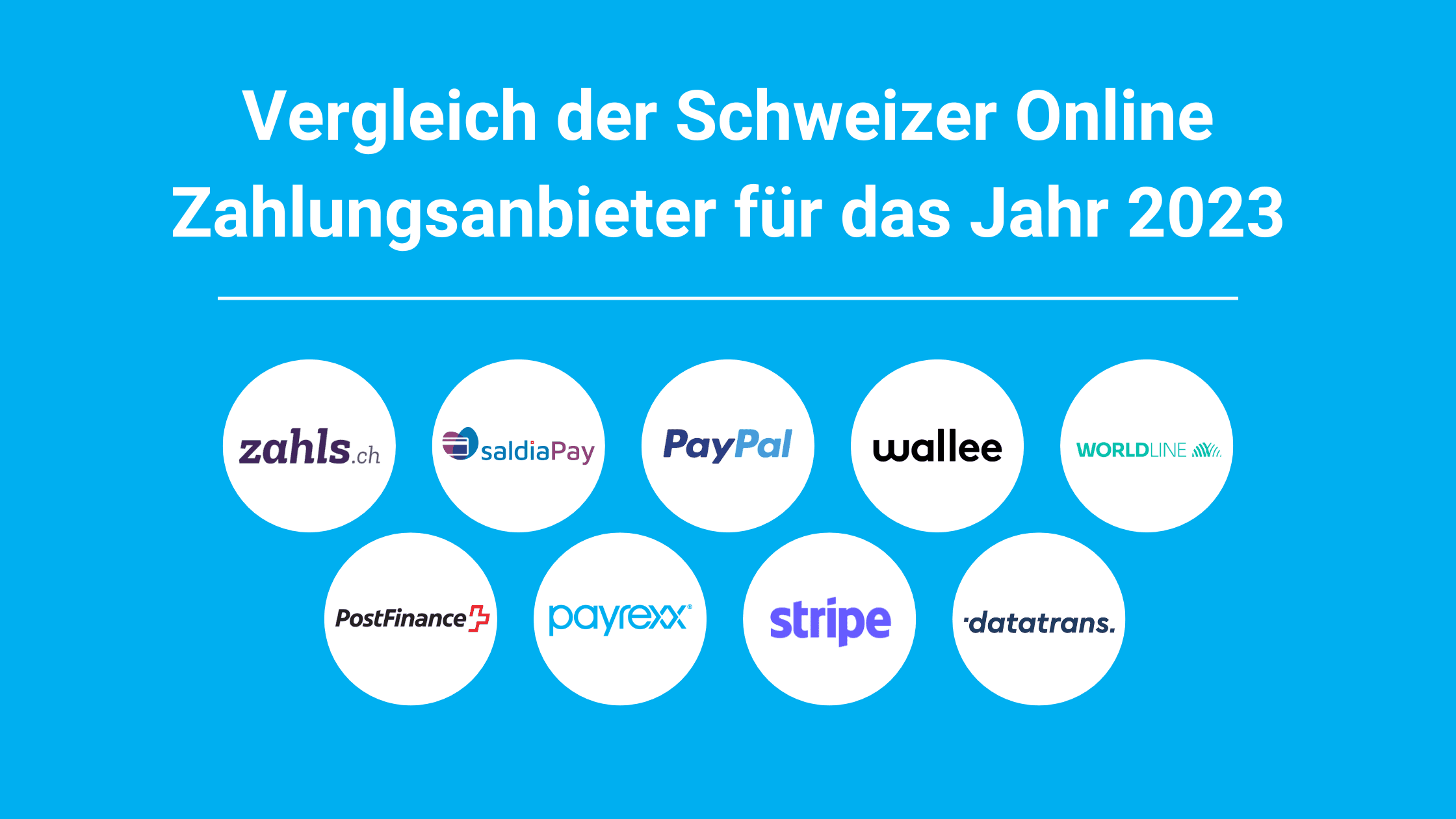 Comparison of Swiss online payment providers for 2023