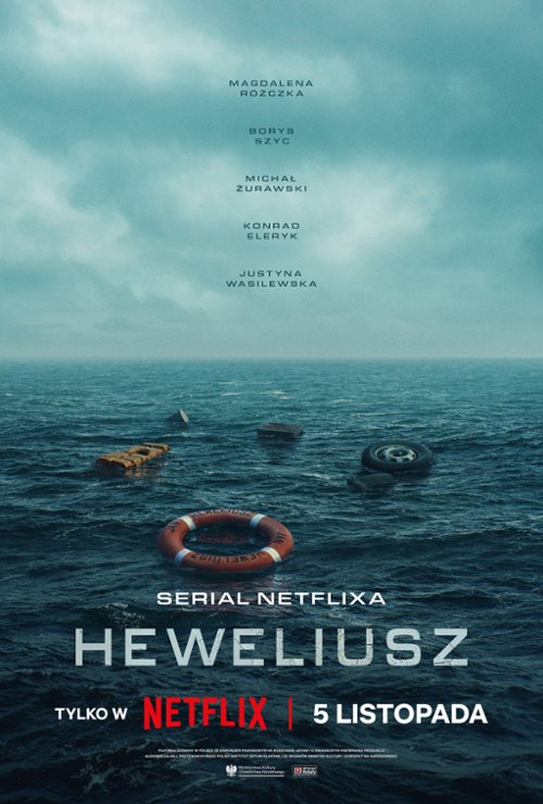 Bartłomiej Kotschedoff, Michał Żurawski, and Borys Szyc in the Netflix series "Heweliusz" by Jan Holoubek.