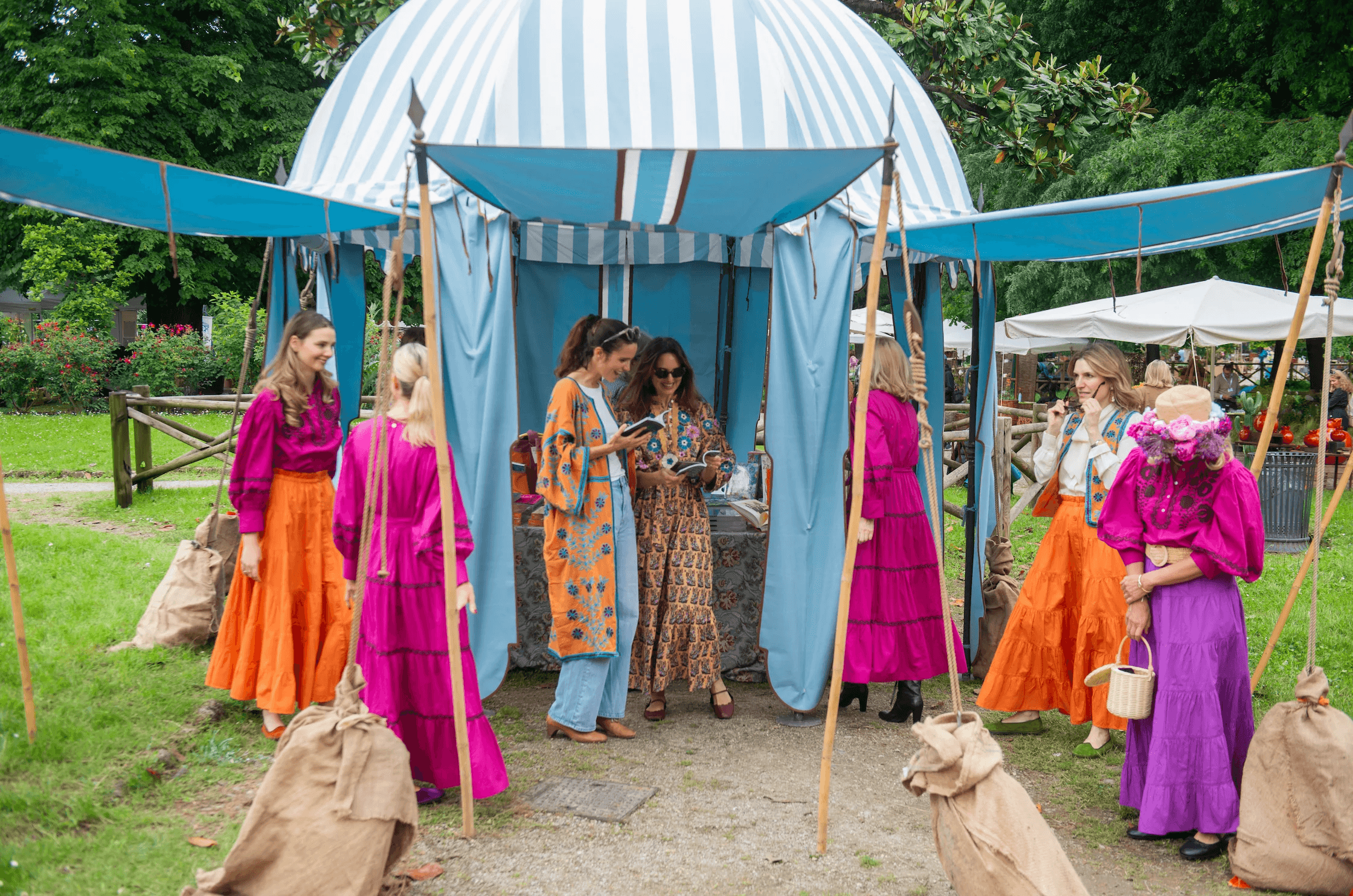Antik Batik × Cabana: launch gathering at Milan's Orticola Flower Show, May 2025. Credit: © Cabana Magazine