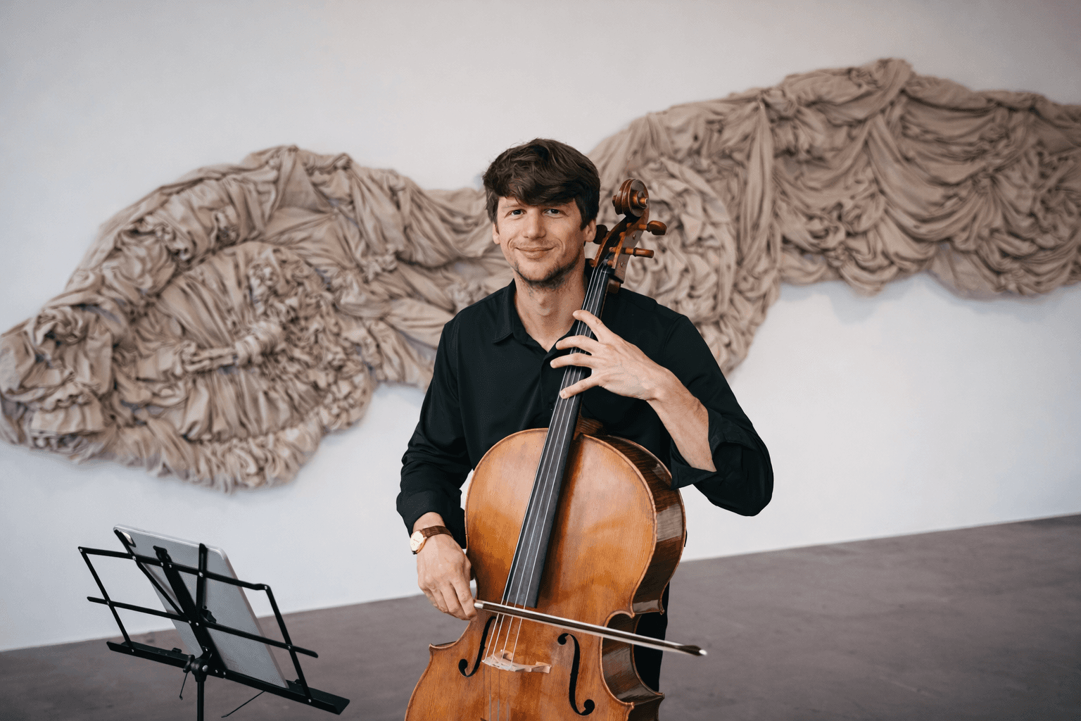 Laptop displaying website on wooden table