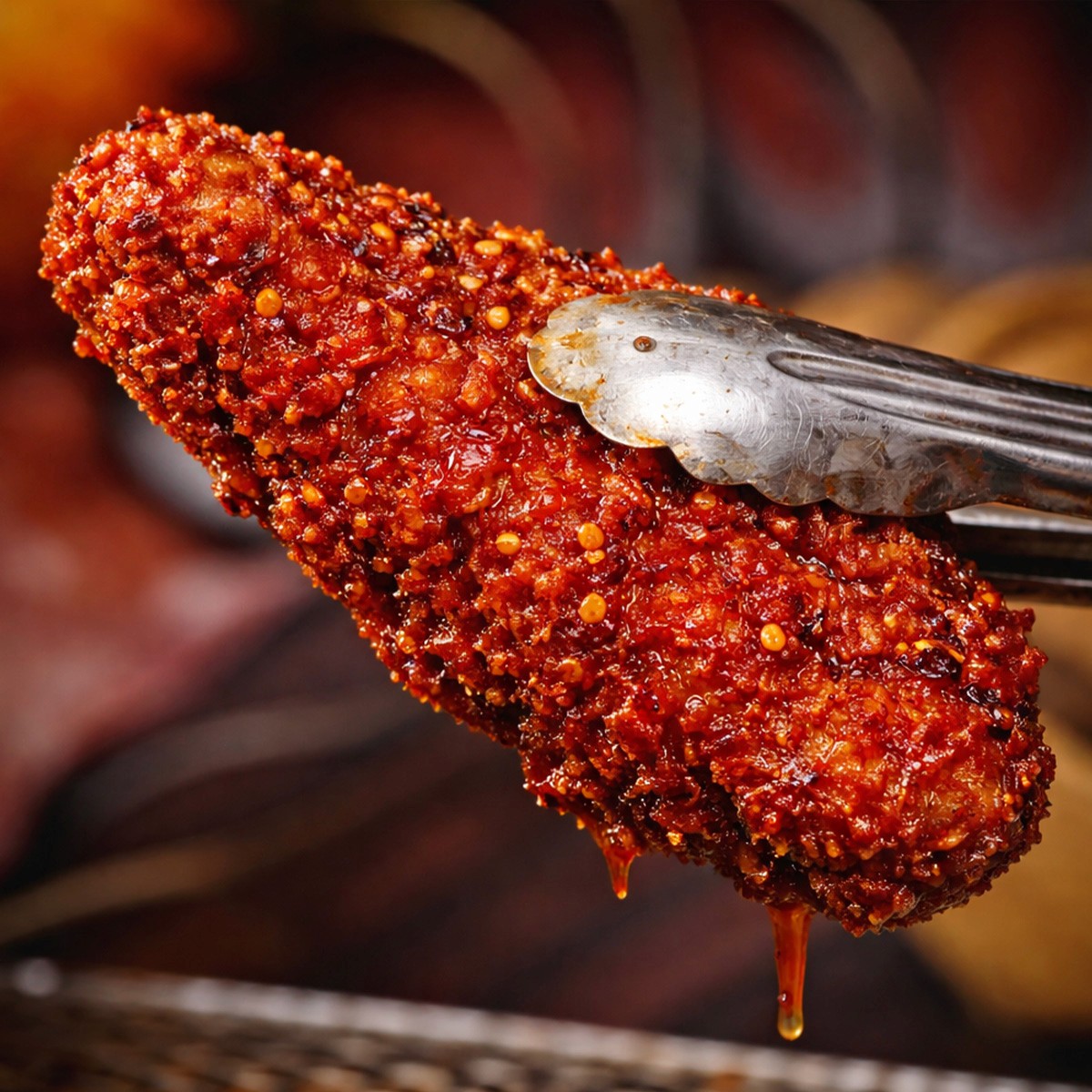 A bright, modern dining room featuring a long light wood table set with several matching wooden chairs and white cushions, illuminated by natural light streaming through large windows overlooking a lush green and sunlit yard.