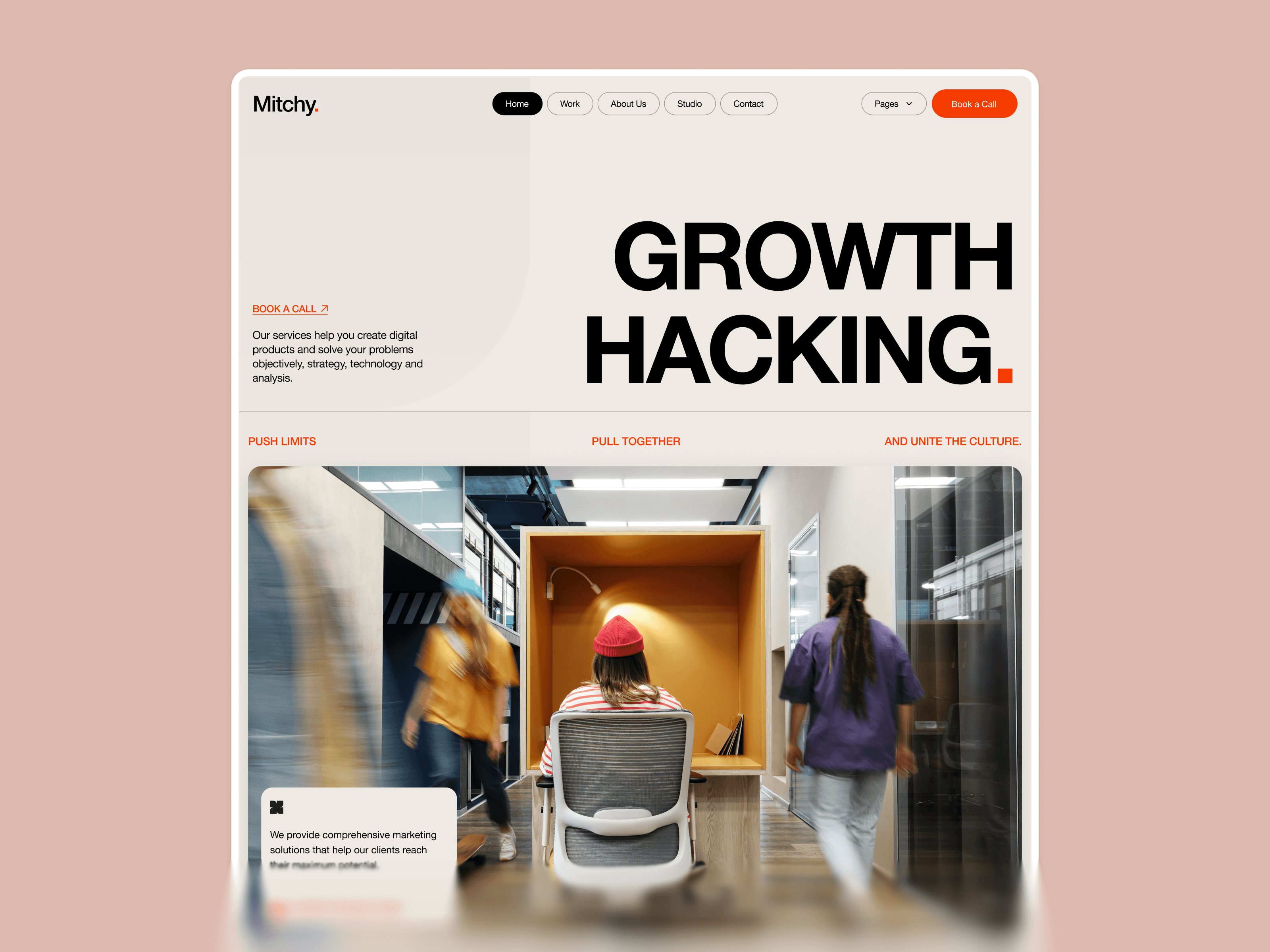 framer marketing agency template