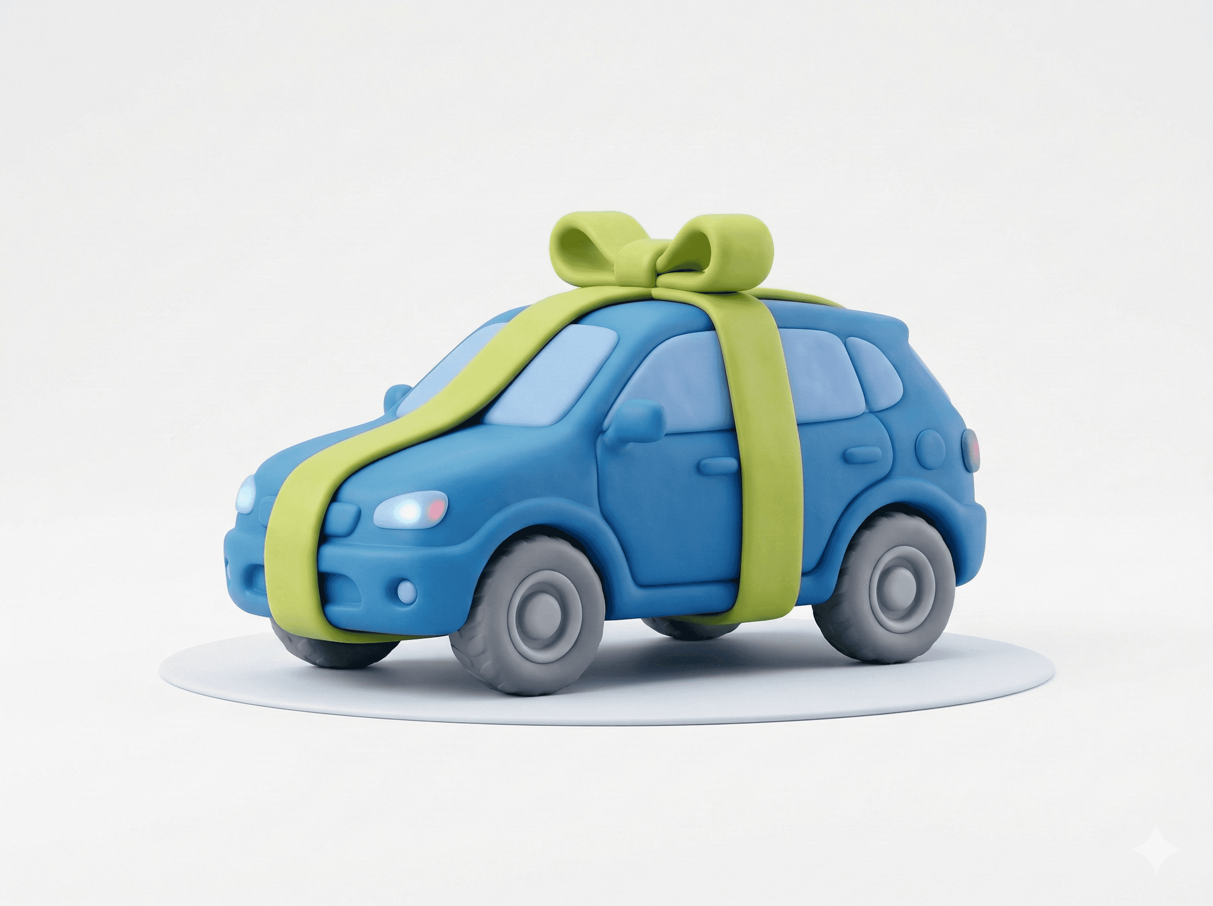 Minimal abstract sculpture with flowing translucent white curves, softly lit and casting gentle shadows on a neutral gray background.