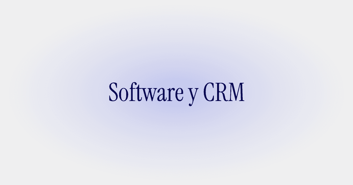 Software y CRM