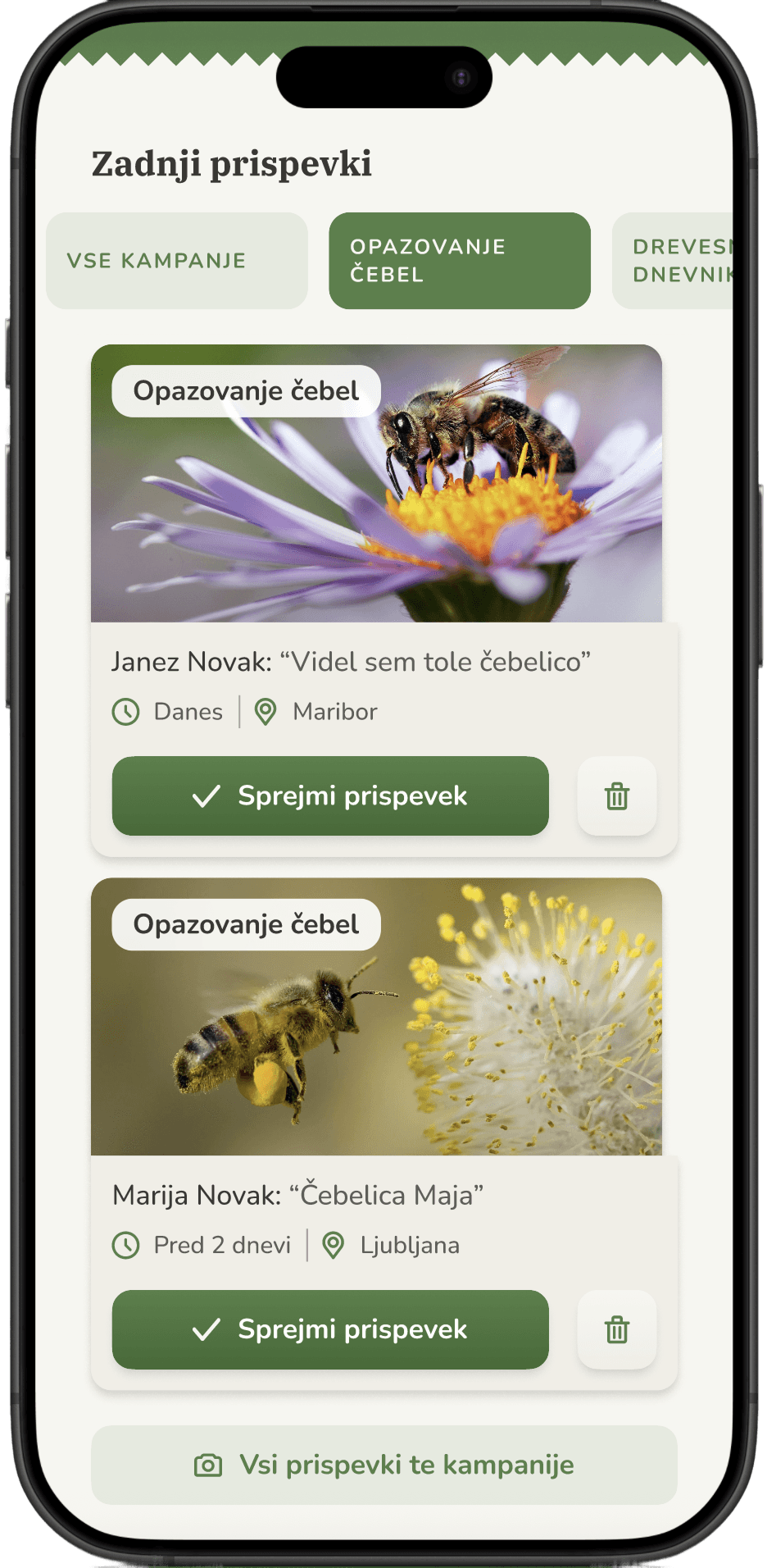 Zeleni prehod admin dashboard 2