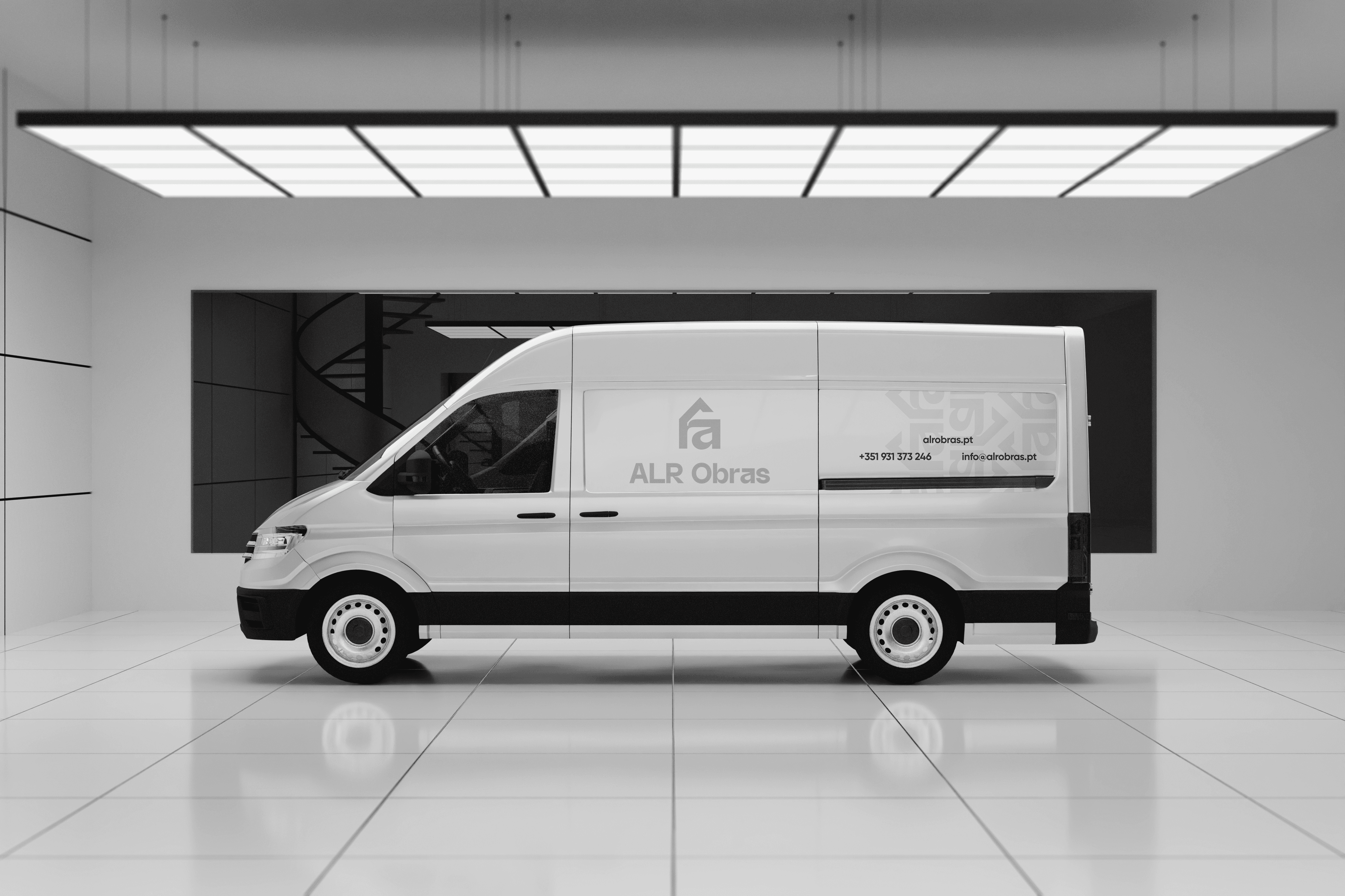 Van mockup by Bebrandable