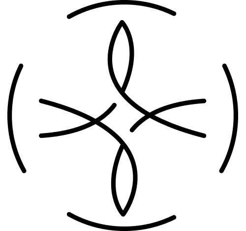 Icône fleur géométrique symbole d'équilibre et harmonie