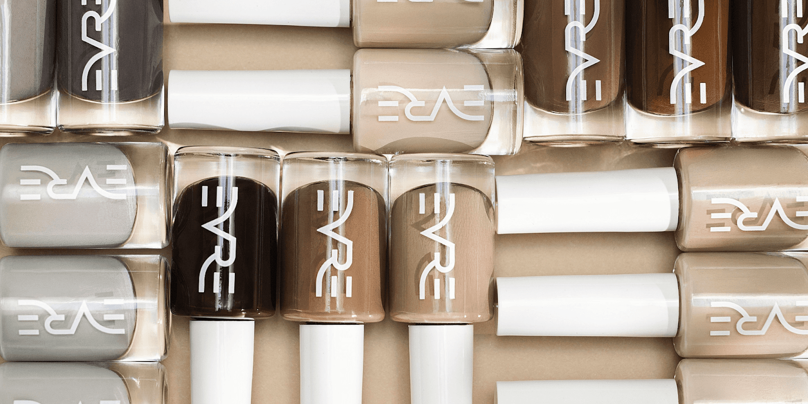 "Everyone's Republic nail polish collection featuring neutral shades for all skin tones, emphasizing non-toxic, sustainable, and cruelty-free beauty."