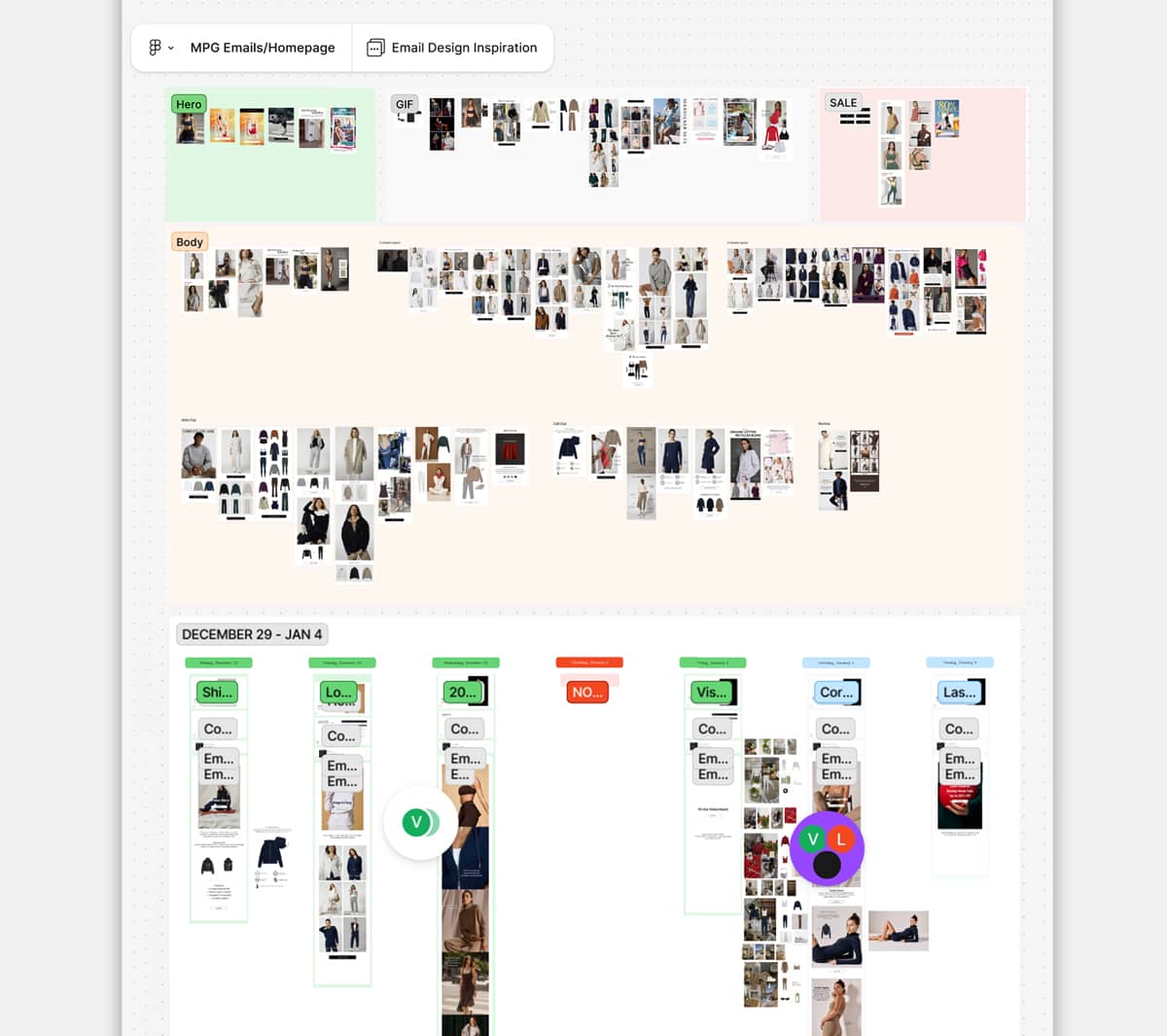 Figam - Inspiration boards and wireframes