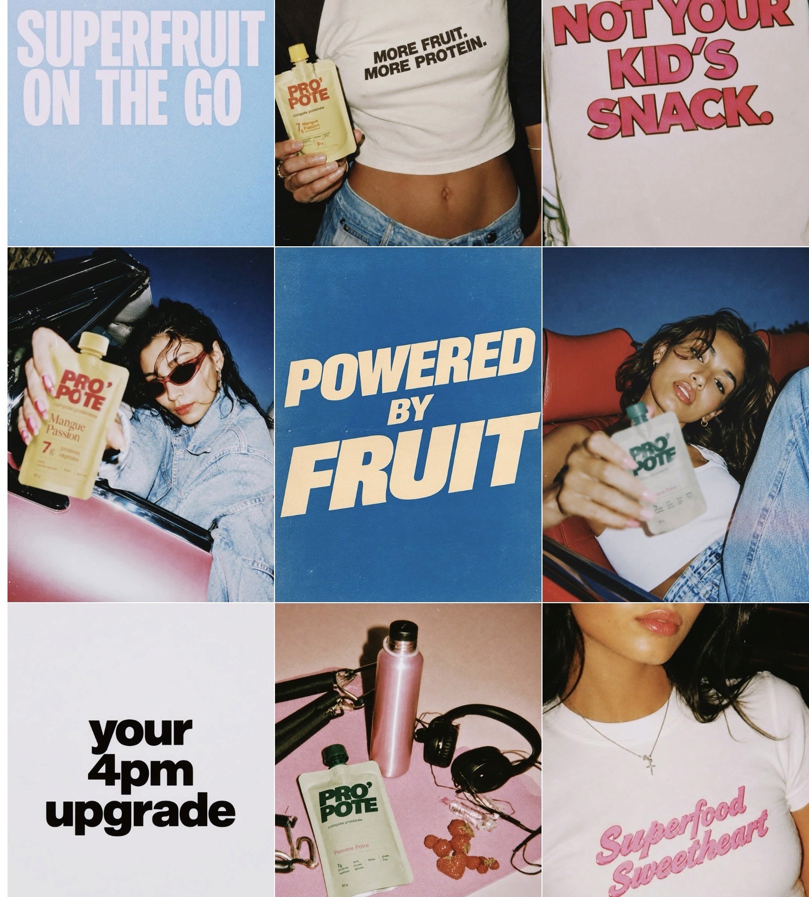 PRO’POTE Instagram campaign grid
