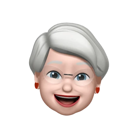 emoji old women smile