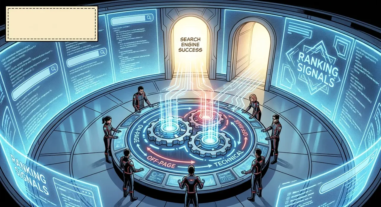 ```plaintext
Digital Marketing experts at RockN' Socials strategize in a high-tech room.
```