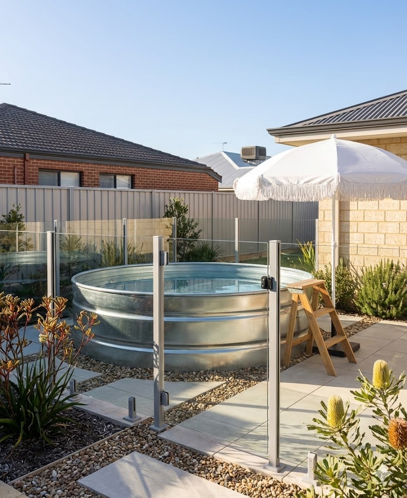 Stock Tank Pool Austalia Deck