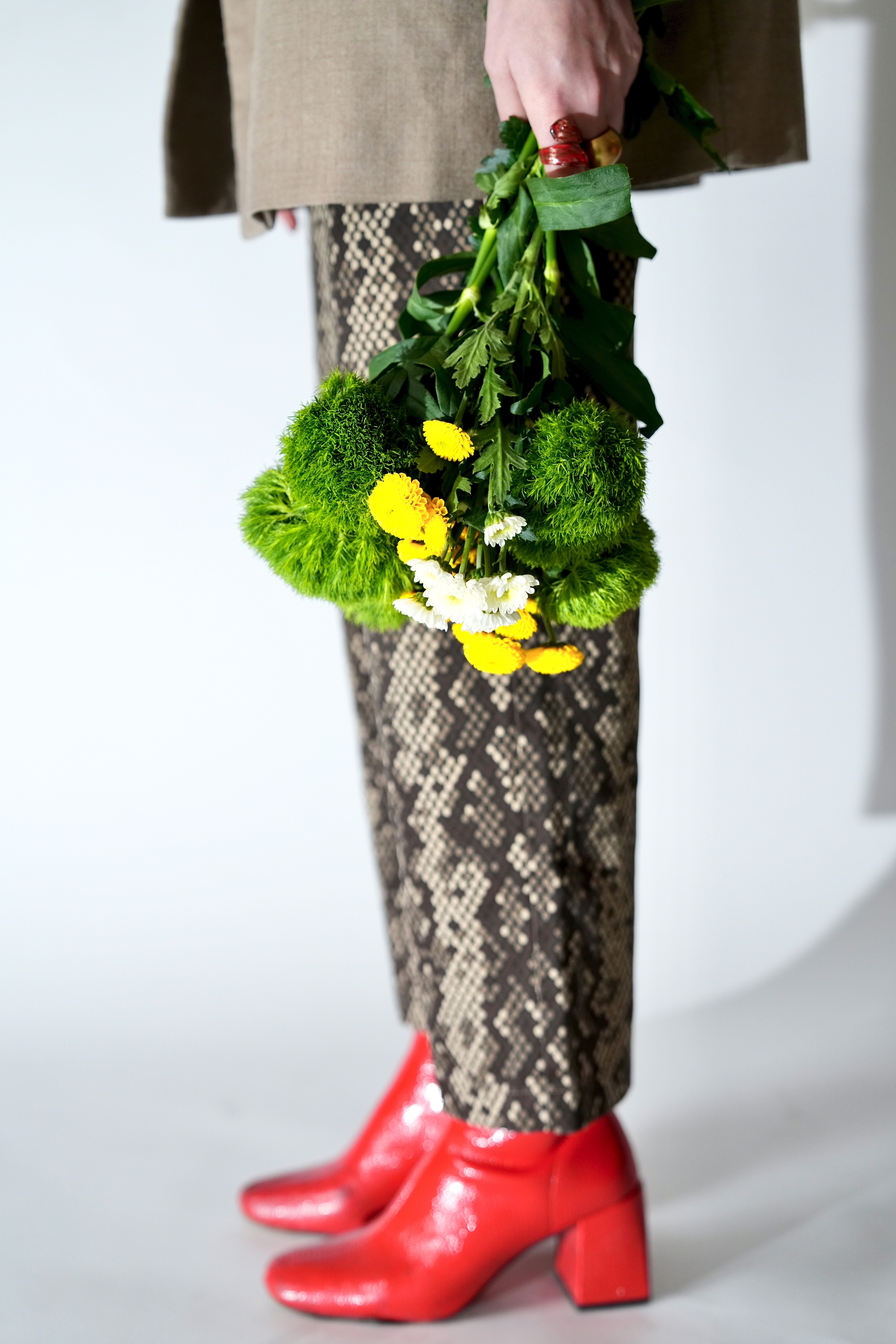 Stylish model in crowd