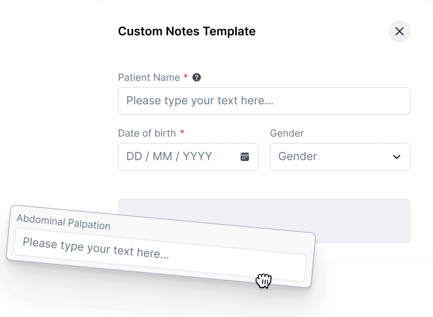 An image of Dreelio's in app customization feature