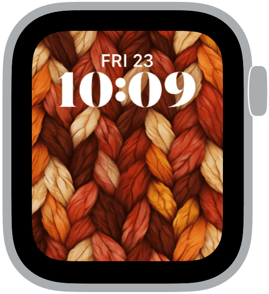 The autumn knits 05 apple watch face