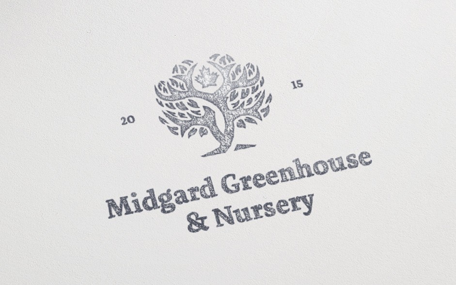 Midgard Greenhouse and Nursery brand application
