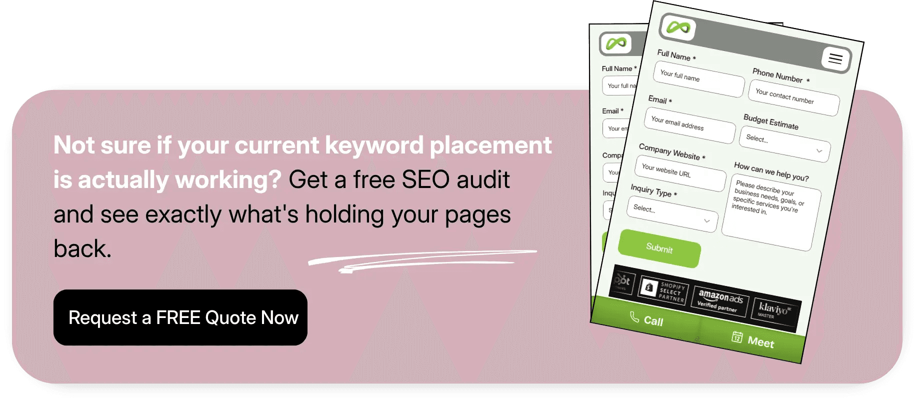 SEO audit to improve website search visibility.