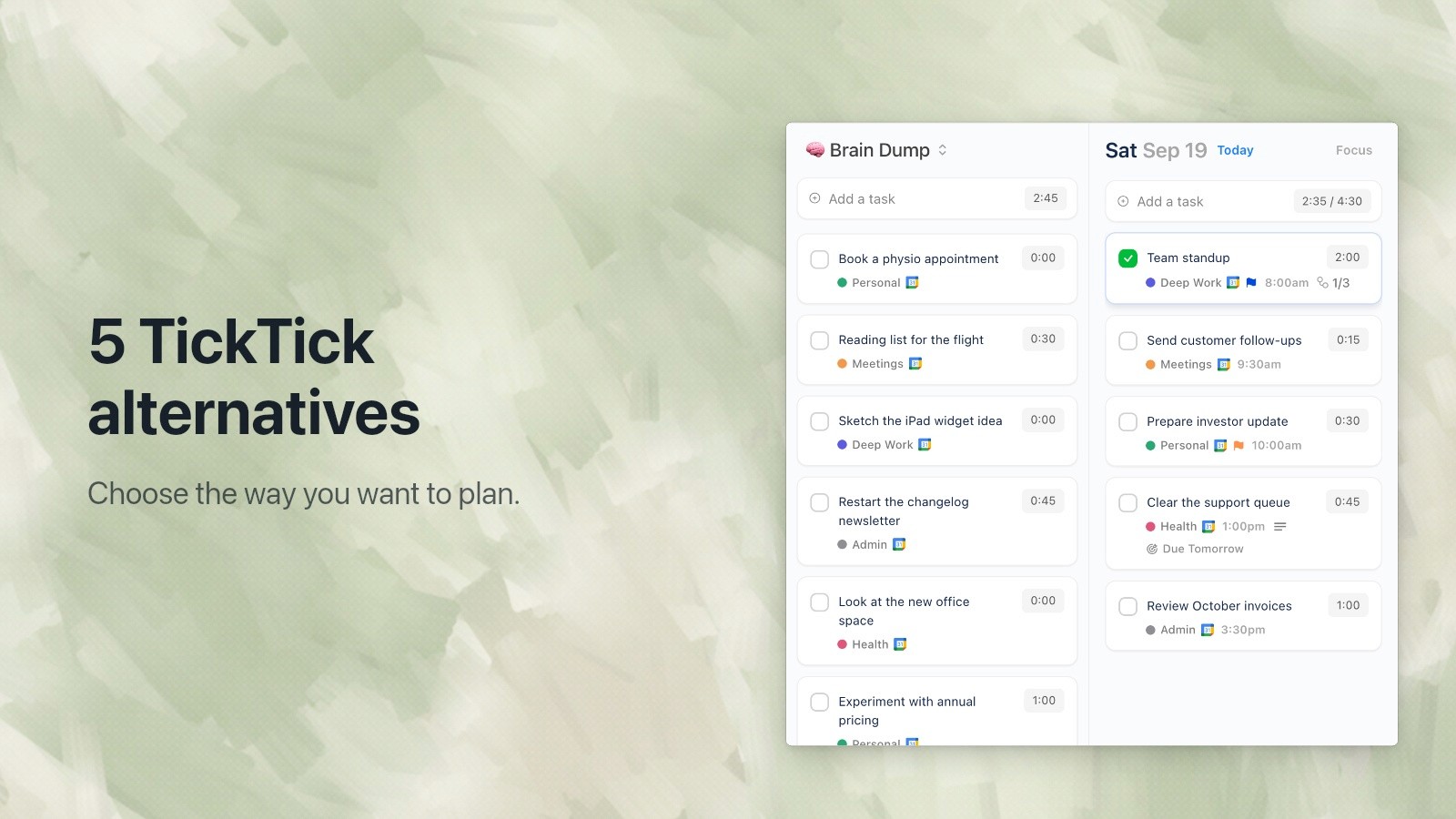 5 TickTick Alternatives for Different Ways of Planning — editorial cover