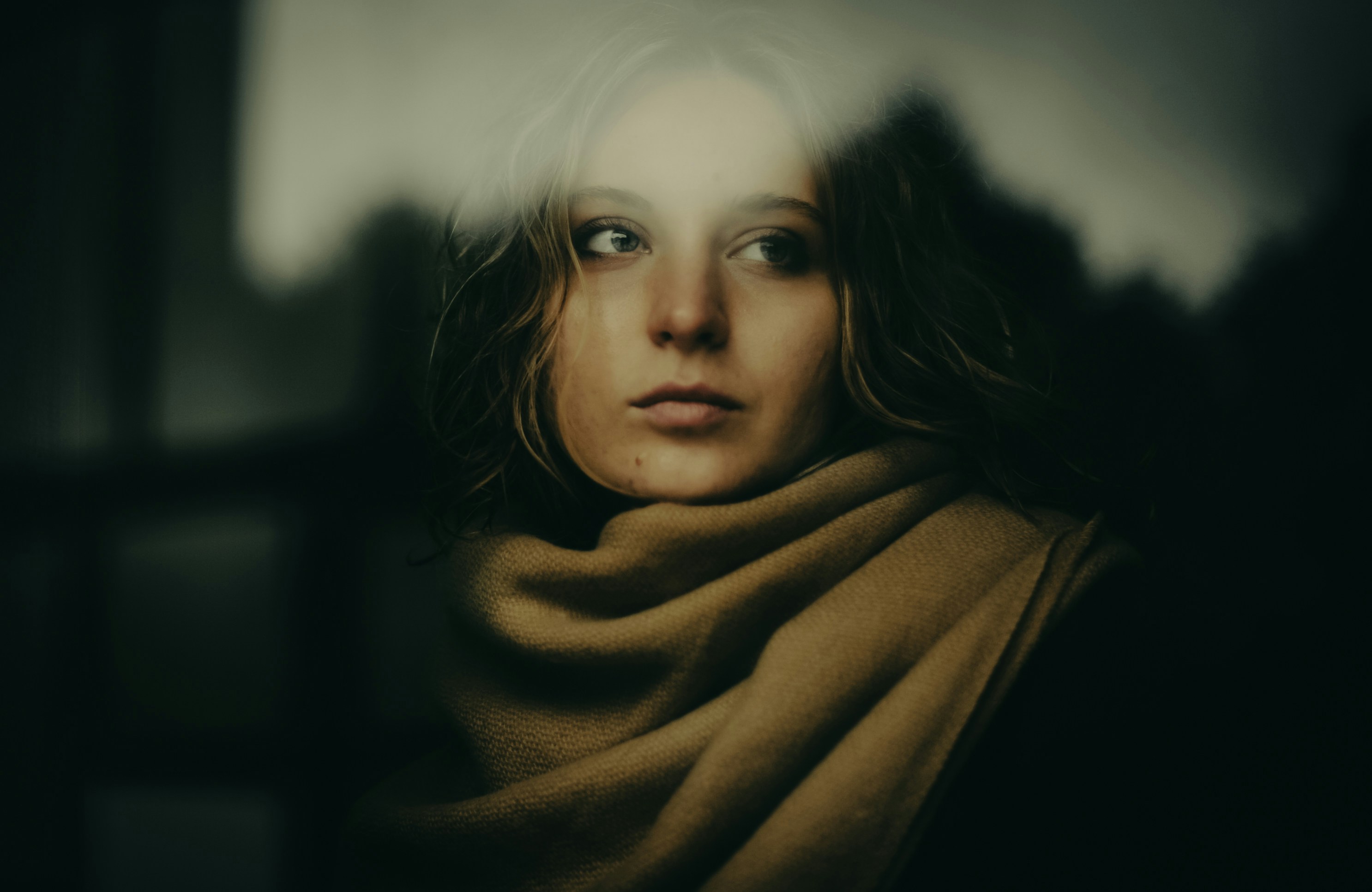 An emotional portrait of a woman 