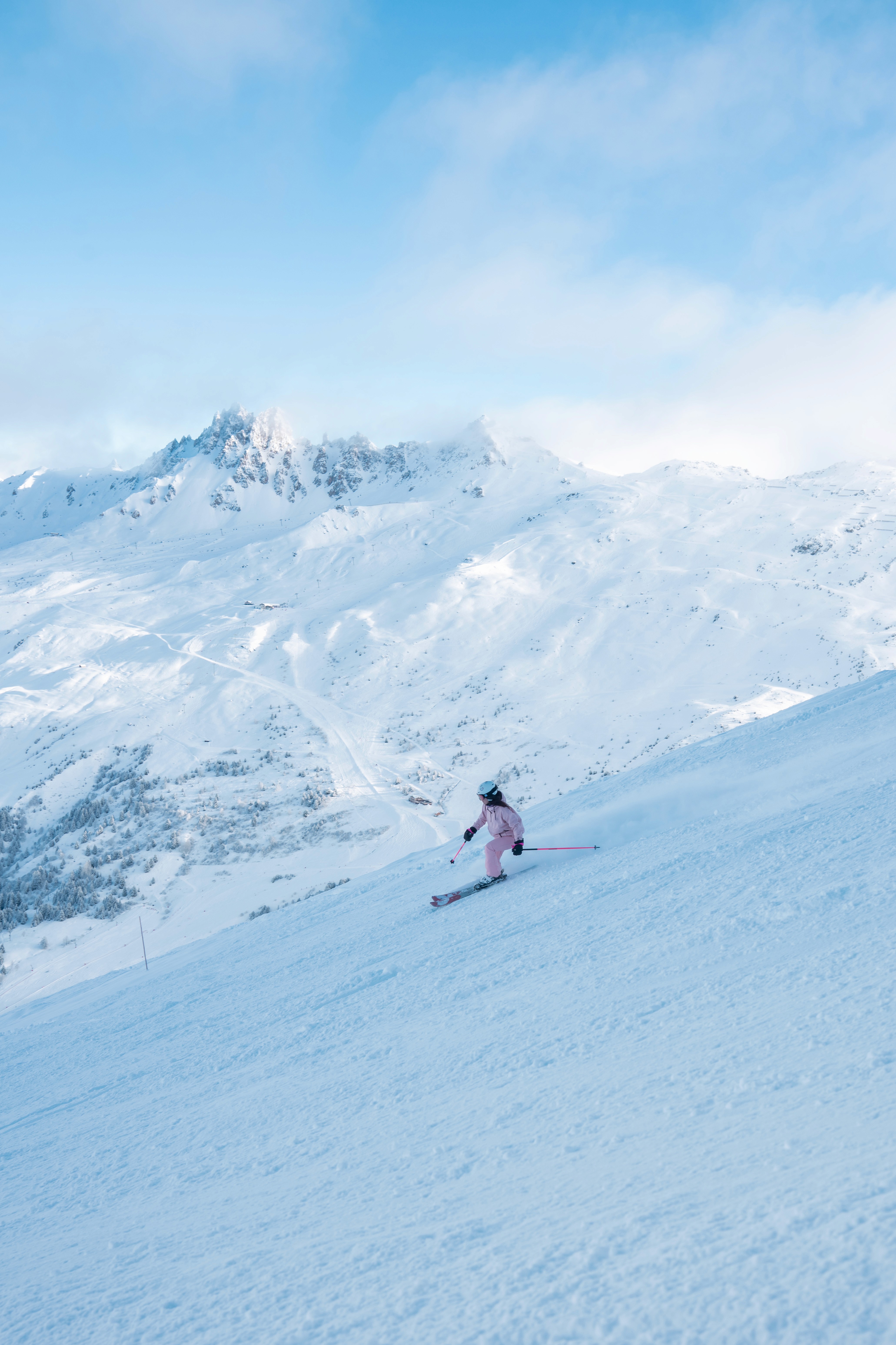 Photo portrait ski femme