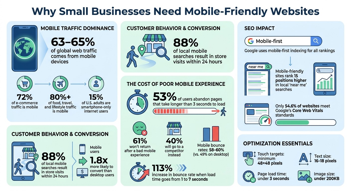 Mobile Website Statistics: Why Small Businesses Need Mobile Optimization in 2026