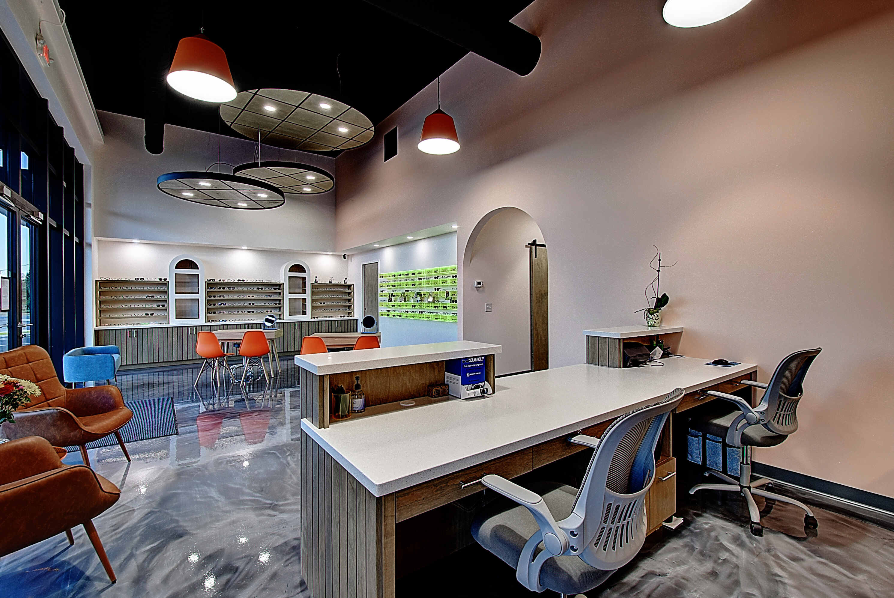 Victory Vision reception desk back