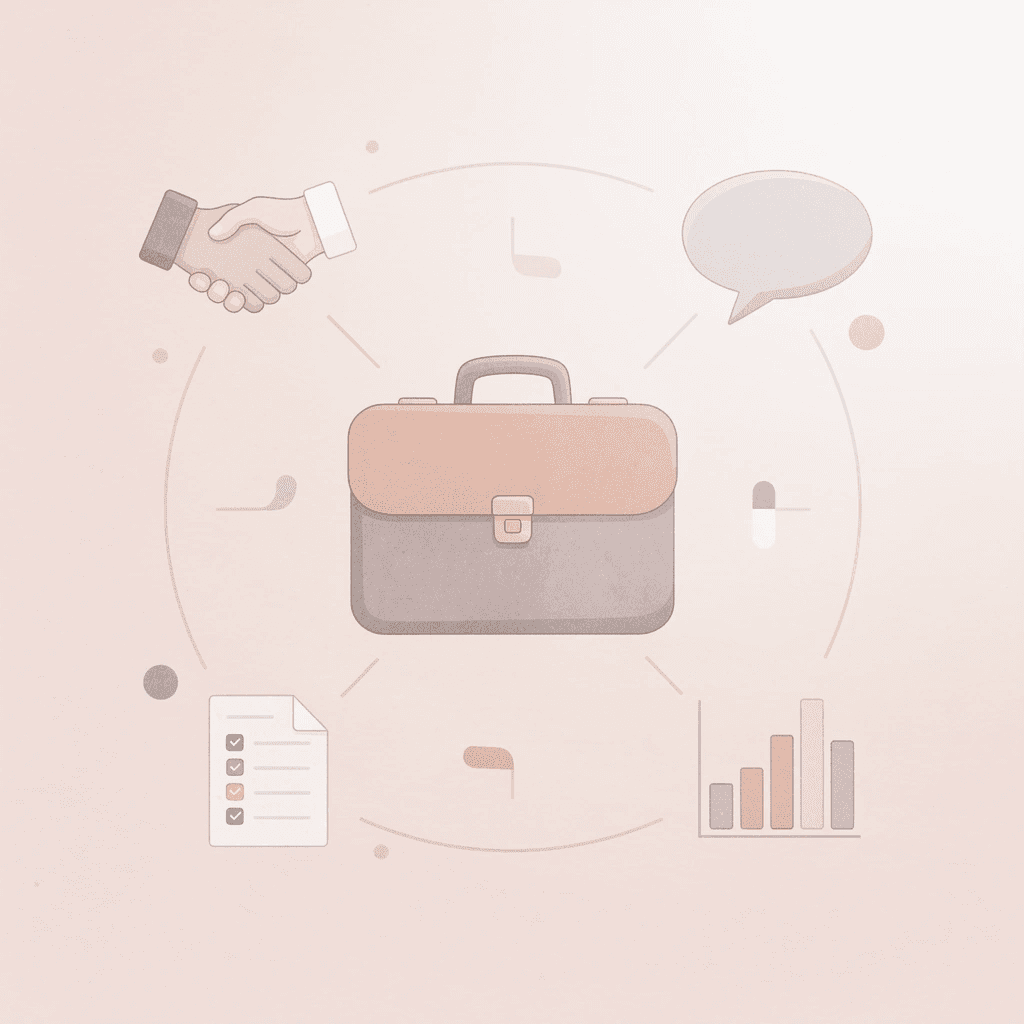Hub diagram showing Arabic as a central connection to business, diplomacy, translation, and markets